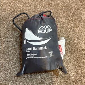 Equip Red and Black Travel Hammock